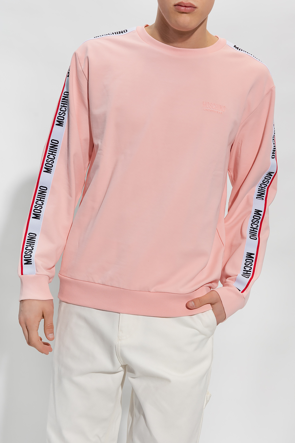 Moschino pink discount sweatshirt